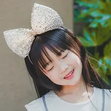 大きなリボン付きヘアバンド【ピンク・女の子用・誕生日パーティー・撮影小道具】