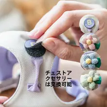 外出用 胸部ハーネス型小型犬用リード【防爆・ツートンカラー】（セットアップ対応）