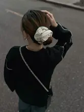 秋冬の暖かさを感じる！復古風コーデュロイヘアゴム