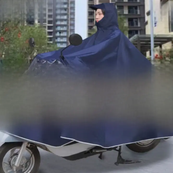 防水バイク用レインコート【男女兼用・全身カバー・厚手デザイン】