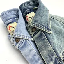 アメリカンウォッシュ加工デニムシャツ【ユニセックス・厚手・ヴィンテージ風】
