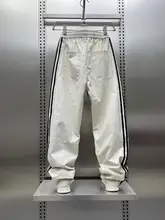 アメリカンストライプ カジュアルパンツ【秋用・アウトドア・速乾・男女兼用・ワイドストレート】