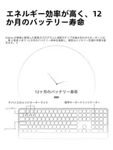 雷柏 E9500G ワイヤレス Bluetooth キーボード【多機能・デスクトップ・ノートパソコン用・ビジネスオフィス】