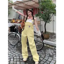 デニムサロペット【春用・フィット・ワイドレッグ・女性用】（セットアップ対応）