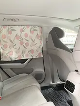 車用窓日よけカーテン【全棉・赤ちゃん用・埋め込み型スライドレール】