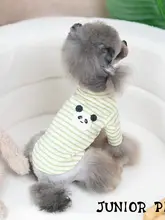 J家夢幻屋 ペット用ストライプ長袖シャツ【秋冬用・小型犬・テディベア・ビションフリーゼ対応】