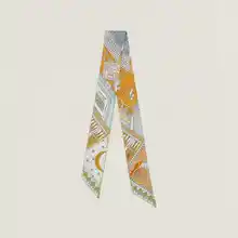 高級シルクスカーフ【ツイル・ヘアバンド・100%絹】