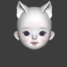 BJDドール 極上の柔らかさの小狸ヘッド【オリジナルデザイン】
