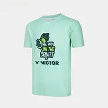VICTOR バドミントン トレーニング用 ニット半袖Tシャツ【メンズ・スポーツウェア】