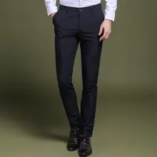 ビジネスカジュアルパンツ【スリムフィット・テーパード・春秋用・シワになりにくい】
