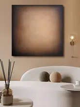 手描き油絵 侘寂風アートパネル【ミニマリストデザイン・リビング・玄関・ダイニング用】