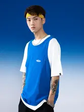 DAKYAM 基本無地シンプルスポーツタンクトップ【軽量・コットン・ルーズフィット・クルーネック】