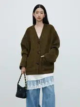 アルパカウール使用のロングコート【ゆったりシルエット・長毛】