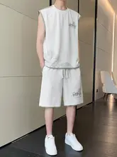 夏用 ノンスリーブドライシャツとショートパンツのスポーツウェア（セットアップ対応）