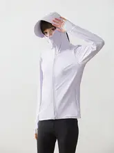 BD レディース 夏用 薄手 UVカット アウトドア用 フード付きカーディガン【通気性・軽量・スポーツ】