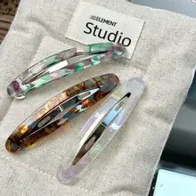 おしゃれなデザイン！側面クリップ風ヘアクリップ【シンプル・アセテート製・ファッション】
