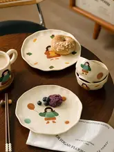 かわいい和風陶器の茶碗と箸【家庭用・ギフトボックス入り】