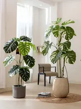 高級感あるリアルな葉の大型観葉植物【ゴムの木風・インテリア用・室内用】