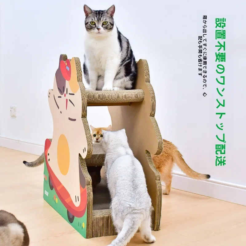 可愛いキャットスクラッチボード：初心者向けの多頭飼い対応タイプの選び方