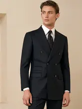 洗えるウールスーツ【ビジネスカジュアル・上質感・結婚式用・メンズ】（セットアップ対応）