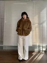 明るいステッチのカラーブロックホワイトデニムパンツ【極上の柔らかさ・カジュアル・スリムフィット】