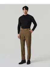 高品質コーデュロイ製 メンズカジュアルパンツ【厚手・ゆったりシルエット・秋冬用】