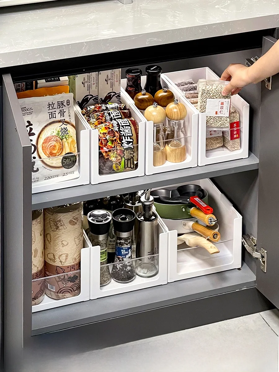 キッチン収納に最適！伸縮可能な直角収納ボックスの使い方と効率的な整理法
