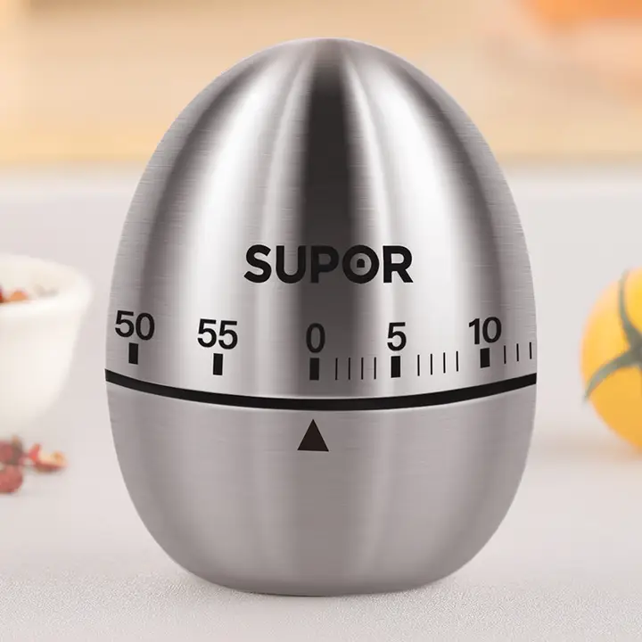 Supor ステンレス製キッチンタイマー【機械式・学生用・時間管理】