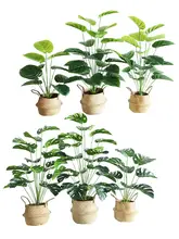リアルな小さな観葉植物 ツルビニ 鉢植え【インテリア装飾用・デスクやリビングに最適】