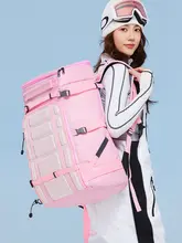 防水スキーリュック 双板用バッグ 湿気と乾燥分離 登山用バッグ スキー用品バッグ スノーブーツバッグ