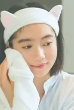 かわいい猫耳ヘアバンド【洗顔・メイク・バス用・束髪用】