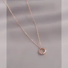 コールド スタイル リング ネックレース レディース ライト ラグジュアリー ニッチ