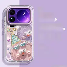 かわいいキャラクター柄のスマートフォンケース【全包カバー・防摔・カップル向け】（セットアップ対応）