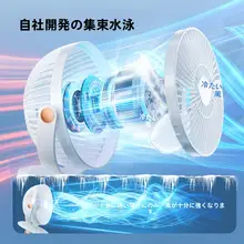 クリップ式USB扇風機【ミニ・静音・充電式・デスクトップ用】