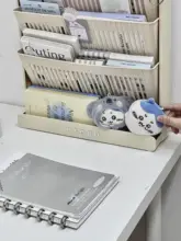 デスクサイド収納ラック【狭型・多層・文房具整理用】