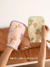女性用 タオルバスボディスクラバー【チューリップデザイン・細砂・痛みのないマッサージ】