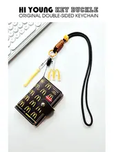 カードケース オリジナル ブラック×ゴールド バーガーモチーフ カード収納 学生証 IDケース「HiYOUNG」