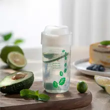 プロテインシェイカー【大口径・プラスチック製・持ち運び便利】