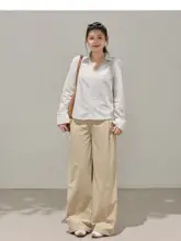 デザイン性のあるストライプシャツとパンツ【大きいサイズ・カジュアル・セットアップ対応】