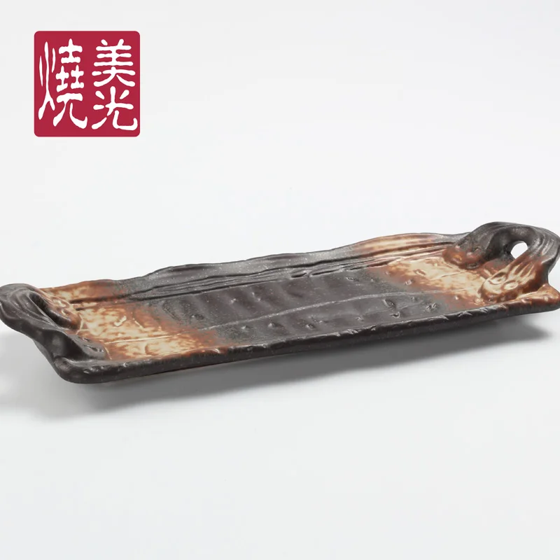 刺身盛り皿・美光焼陶器：日本韓国料理用の12インチ不規則魚盤の実用性と使い分け