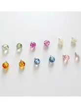 カラフルな樹脂製クリスタル風ボタン【DIY・布製シャツ用・装飾ボタン】