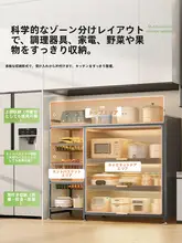 多機能キッチン収納ラック【立て型・調理テーブル・マルチ収納】
