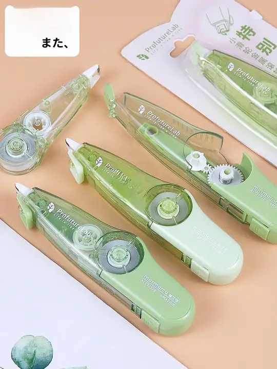 金属製ローラー搭載修正テープ【交換可能インク・小学生向け・極上の柔らかさ】