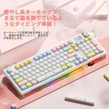 かわいいデザインのMOA対応キーボードキャップ【熱昇華・狼蛛ハキミテーマ】
