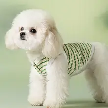春夏用ドット柄ペットウェア【犬用・猫用・タンクトップ・小型犬適用】（セットアップ対応）