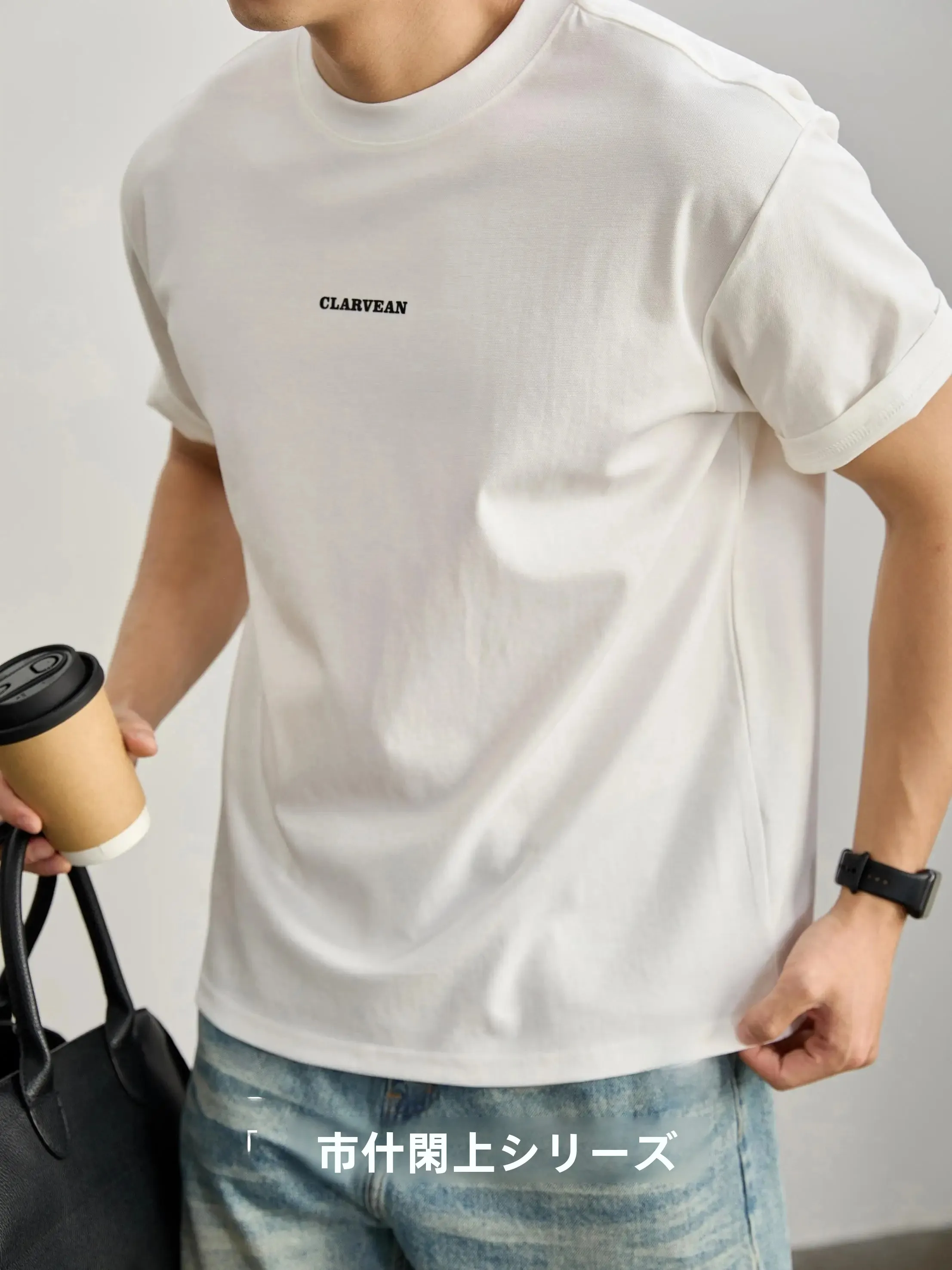 LUUD シンプルデザイン半袖Tシャツ：通気性と快適性を重視した夏服メンズブランドの代表作