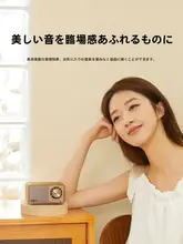 木製レトロデザインのBluetoothスピーカー【デスクトップ用・家庭用・ギフト向け】