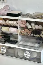 コスメ収納ケース 引き出し式 化粧品 リップ アイシャドウ スキンケア 化粧ブラシ 卓上 ドレッサー オーガナイザー