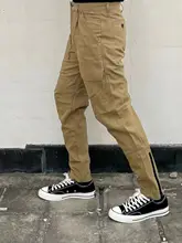 高級スリムフィットカーゴパンツ【3D立体裁断・ウォッシュ加工・ヘリンボーンデザイン】