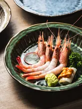 釉下彩陶製サラダプレート【創造的な料理・日本料理・深皿・幅広デザイン】